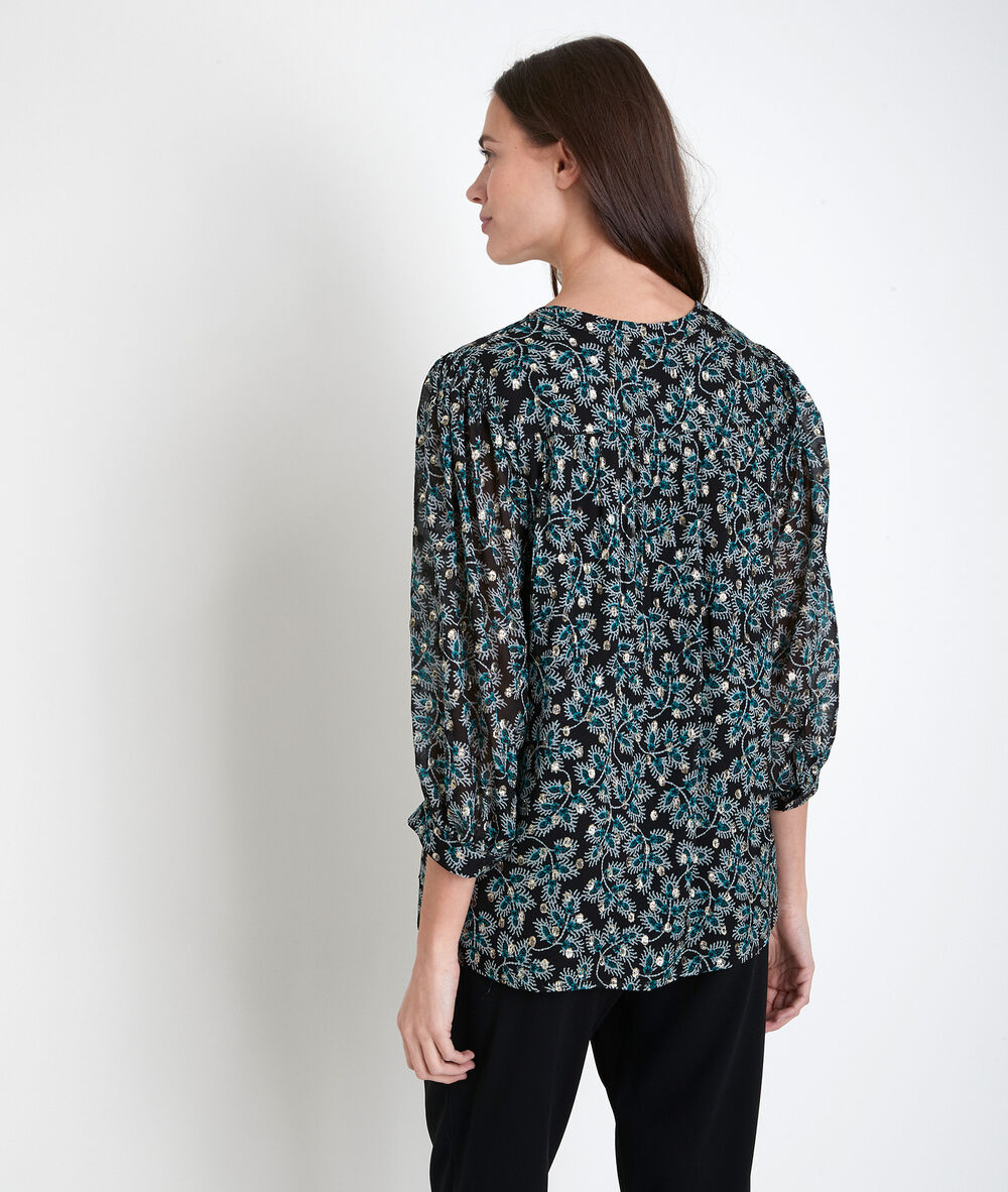 Elsou cypress printed blouse cypres.