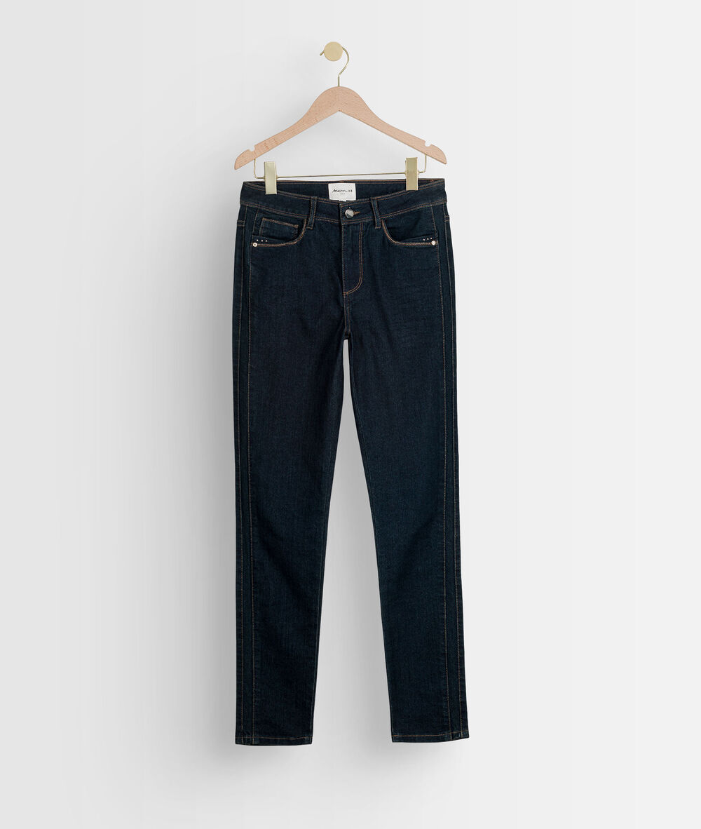 The iconic paola slim-fit lurex jeans rinse.