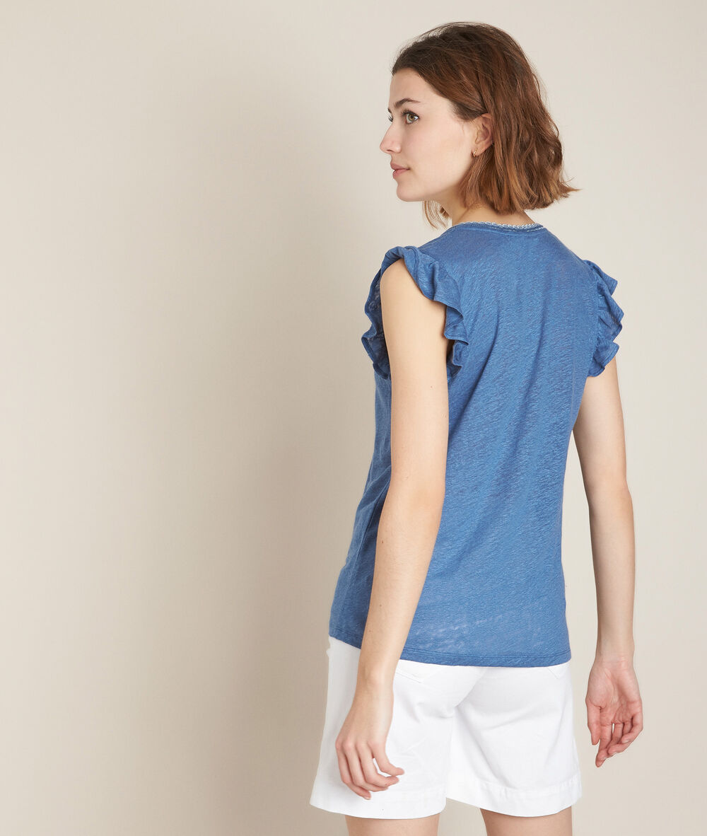 Rodeo linen top chlorophyll.