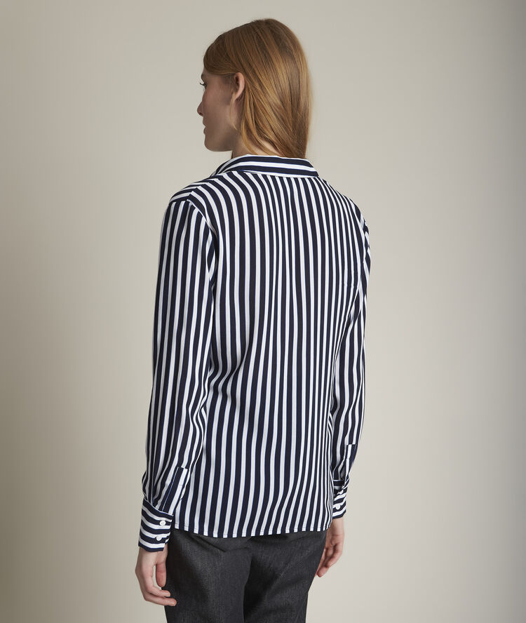 Vanessa striped shirt cobalt blue.