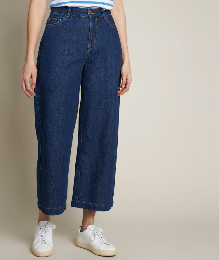 Anais denim culotte skirt raw denim.