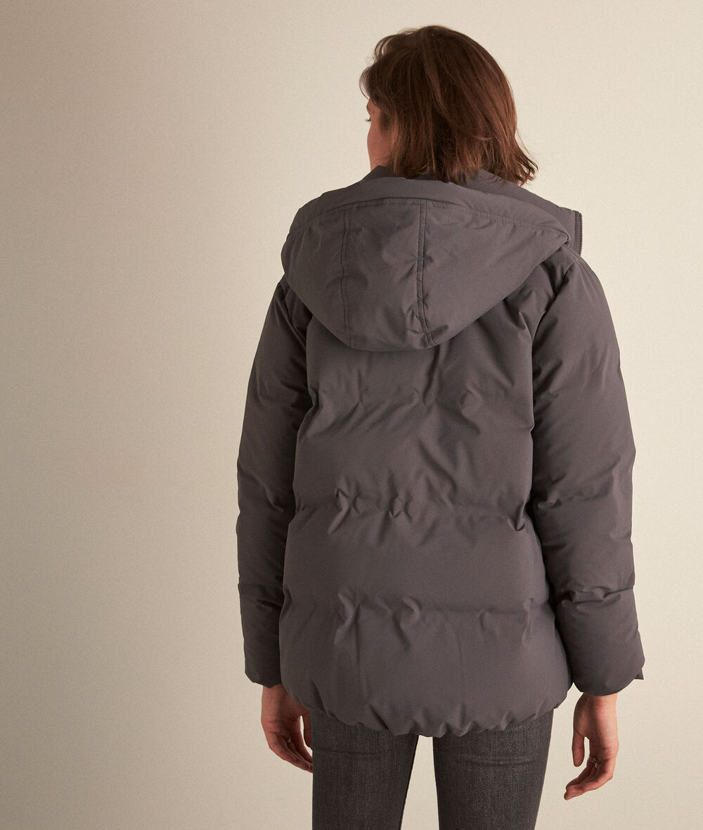 Mina short charcoal padded coat PhotoZ | 1-2-3