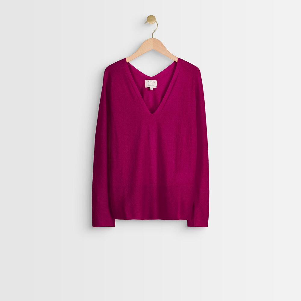 Ralph fuchsia cashmere pullover fuchsia fonce.