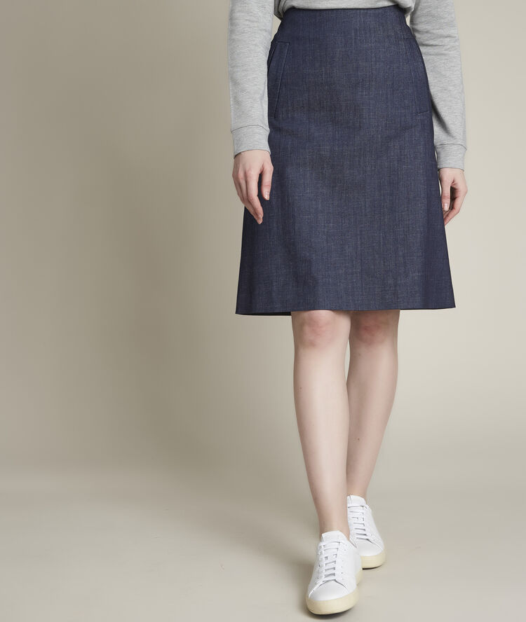 Bianca denim skirt blue rinse.