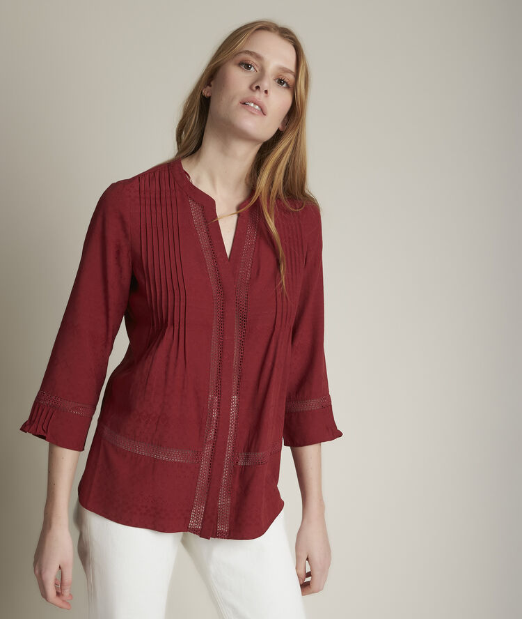 Evka embroidered blouse peach.