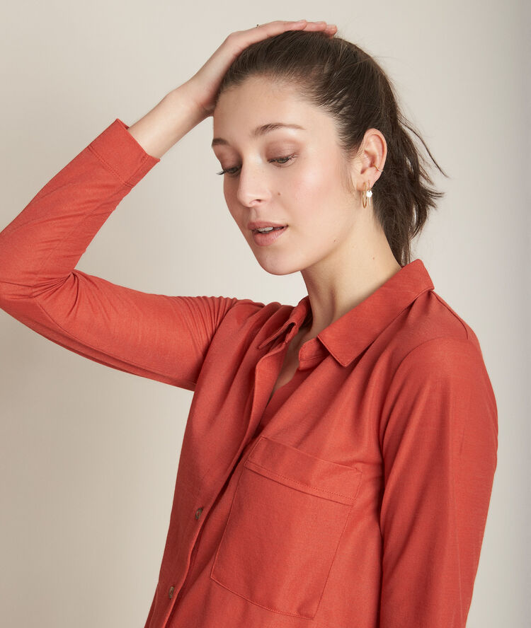 Riva brick red t-shirt tile.