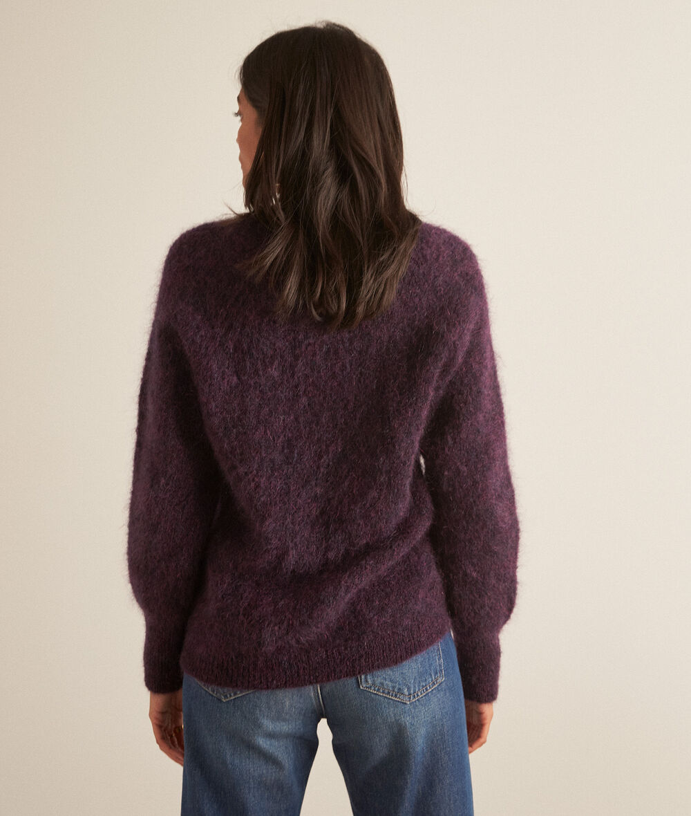 BAKARI dark purple mohair oversize jumper PhotoZ | 1-2-3