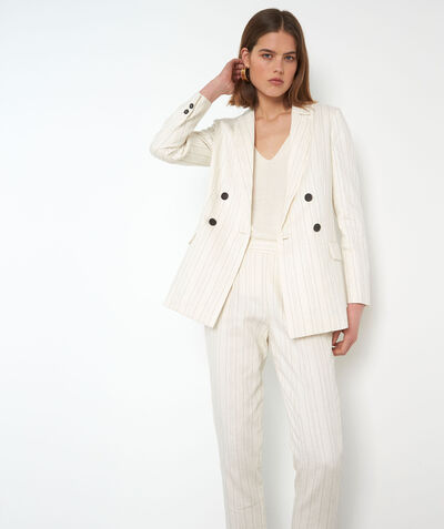 The iconic Florine cream linen and cotton blazer  PhotoZ | 1-2-3