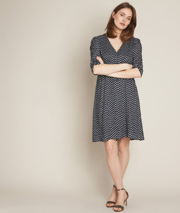 Claude printed dress black.