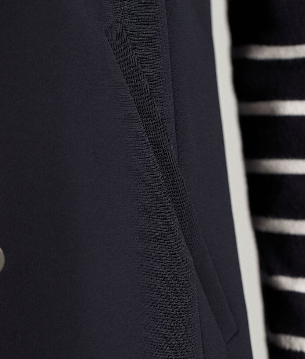 Dava navy sleeveless tailored jacket PhotoZ | 1-2-3
