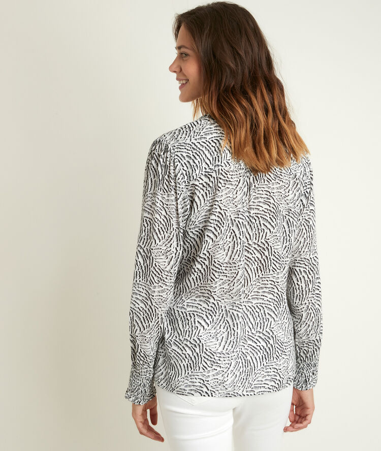 Jenny printed blouse noir.