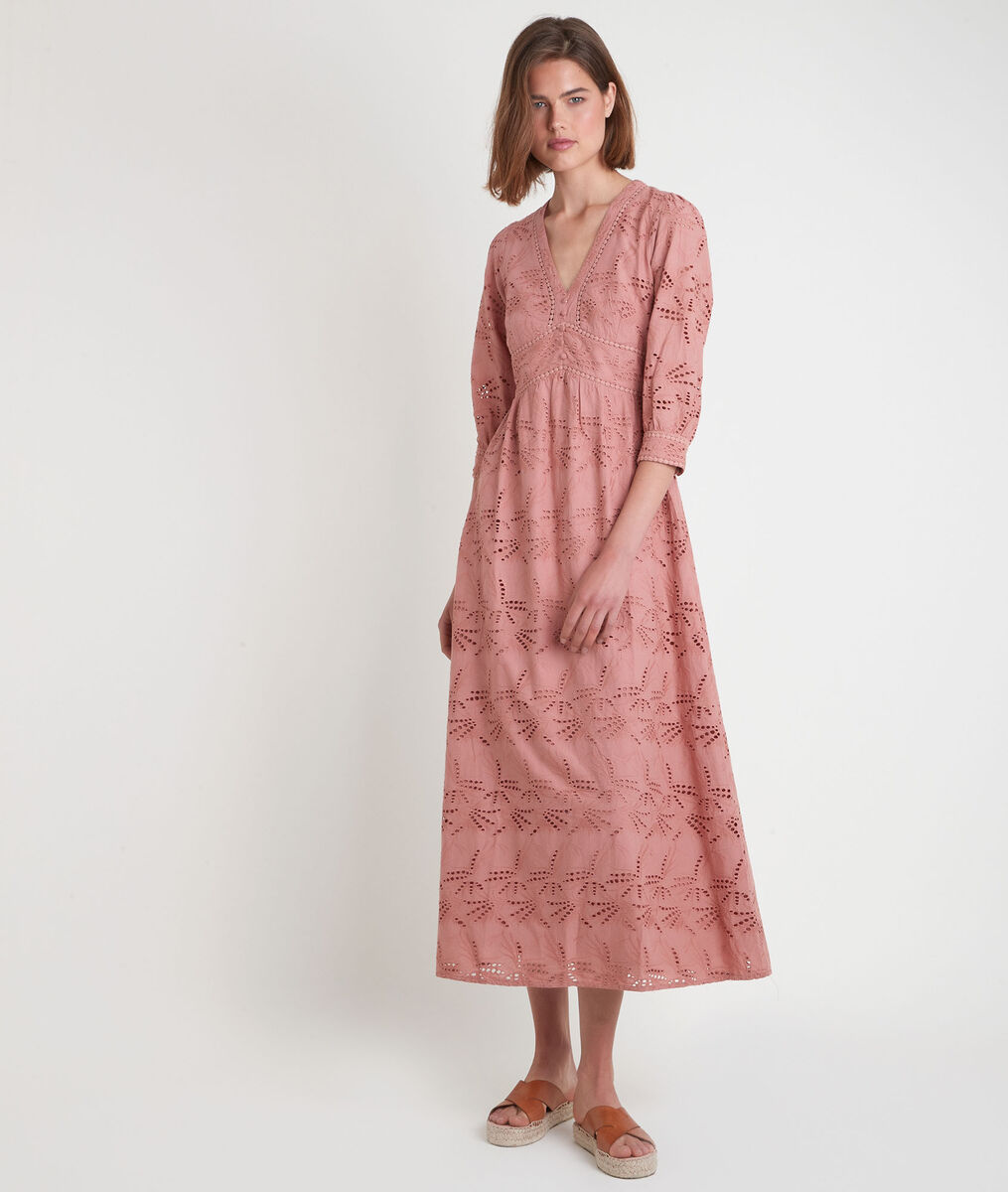 CATALIA embroidered pink maxi dress | 1-2-3 CATALIA embroidered pink maxi dress PhotoZ | 1-2-3