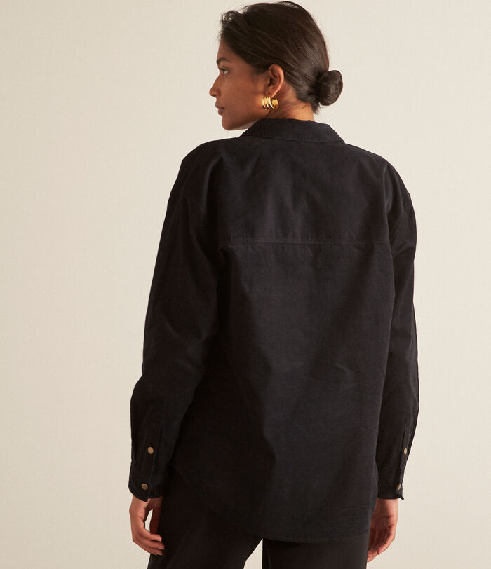 Chimene black corduroy jacket PhotoZ | 1-2-3