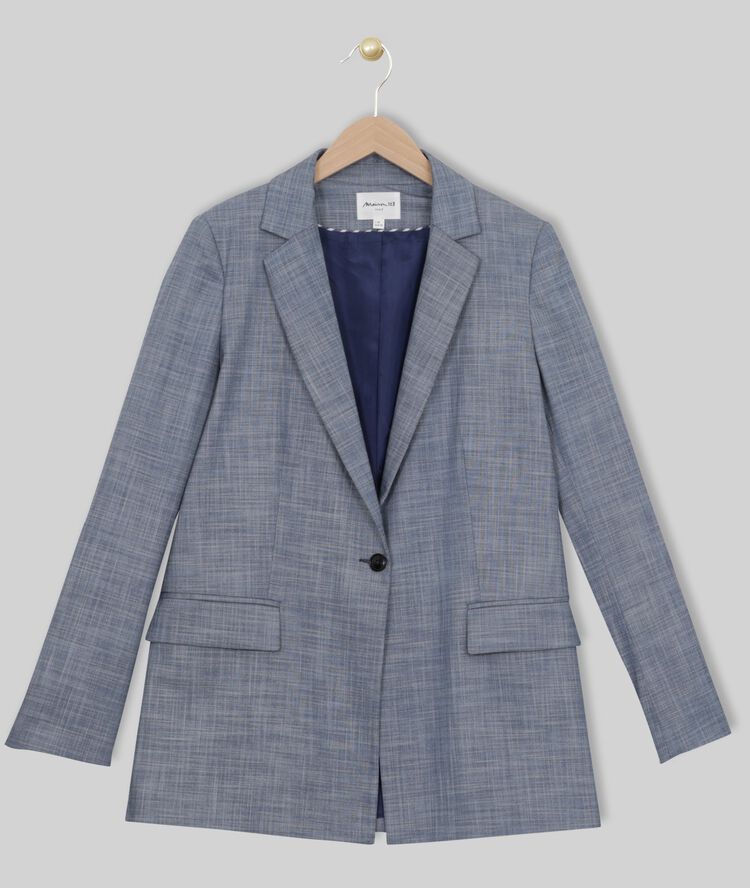 Leila tailored jacket navy blue.