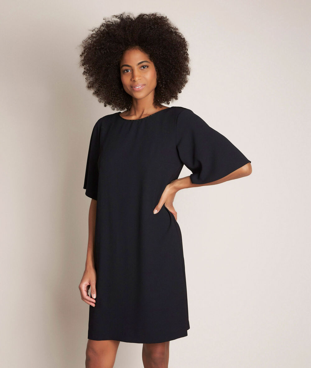 Celia straight black dress black.