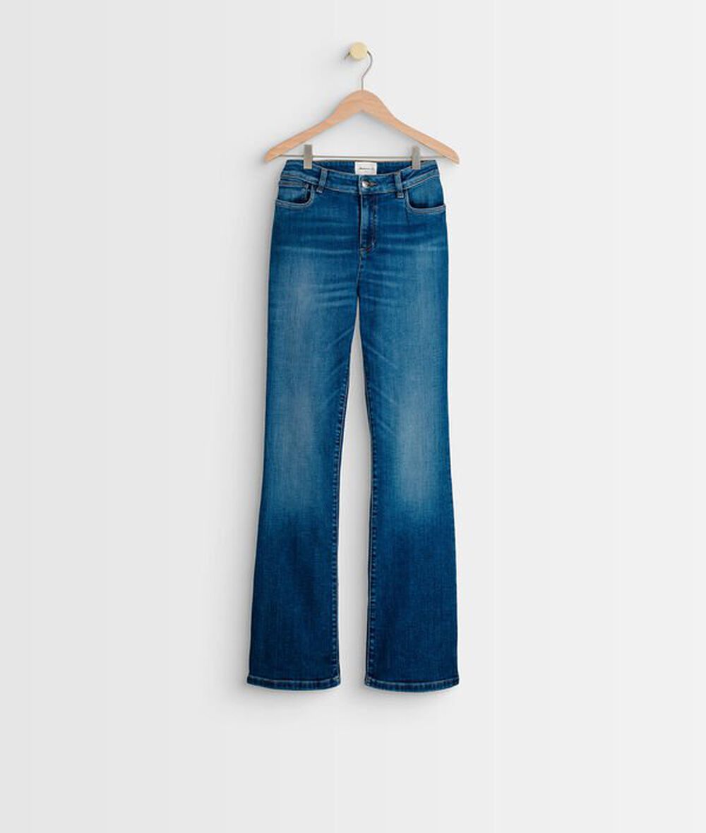 The pamela eco-responsible vintage flares stone used.