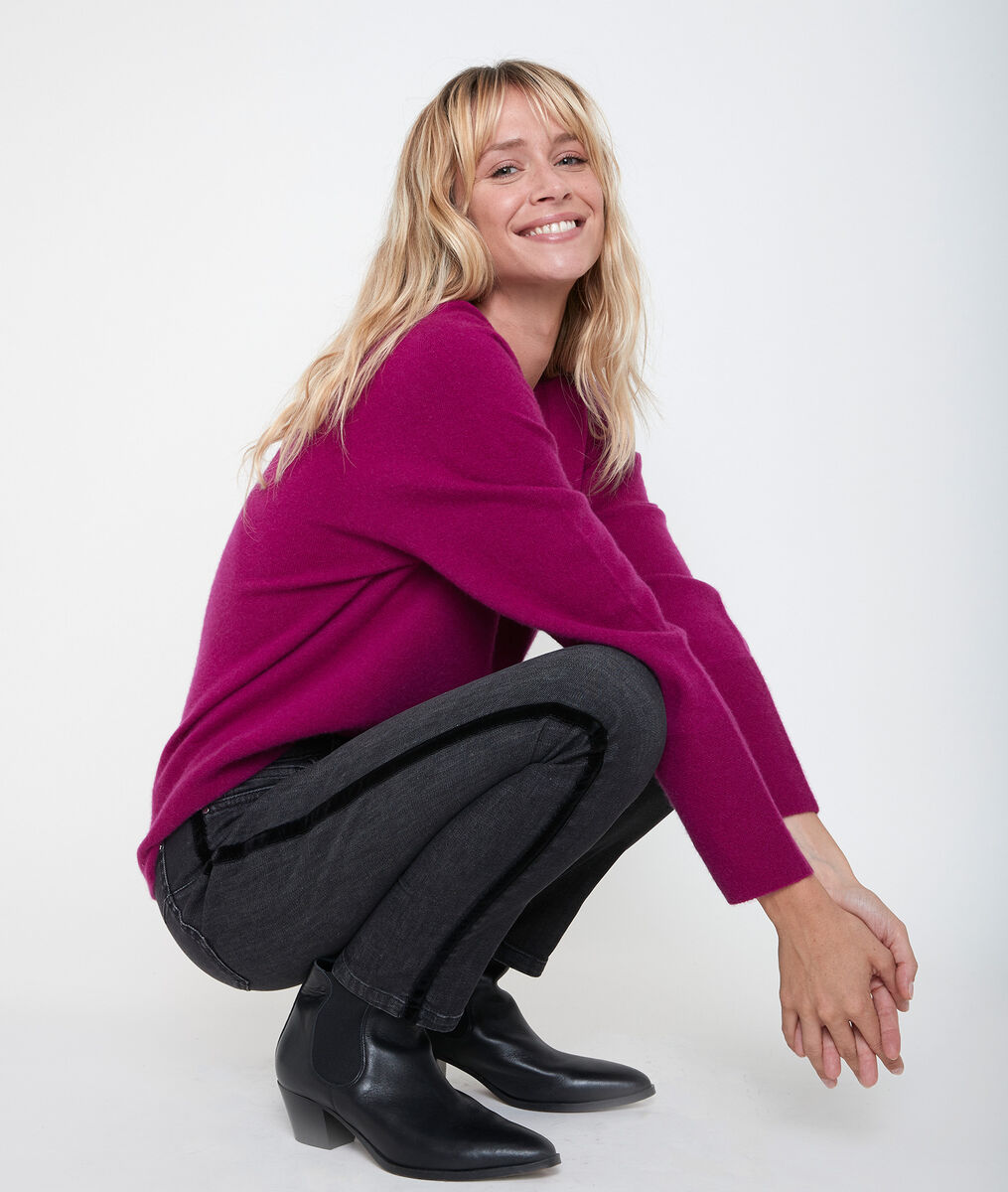 Ralph fuchsia cashmere pullover | 1-2-3 Ralph fuchsia cashmere pullover PhotoZ | 1-2-3