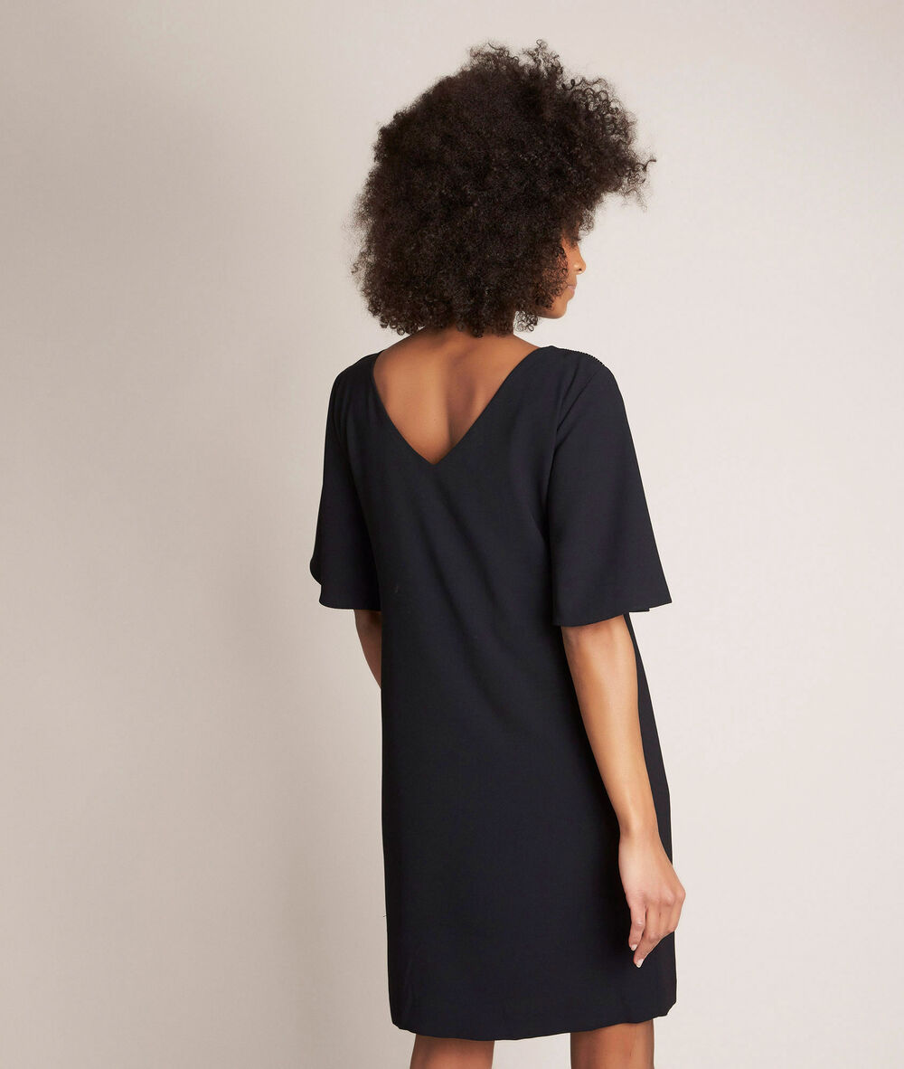 Celia straight black dress black.