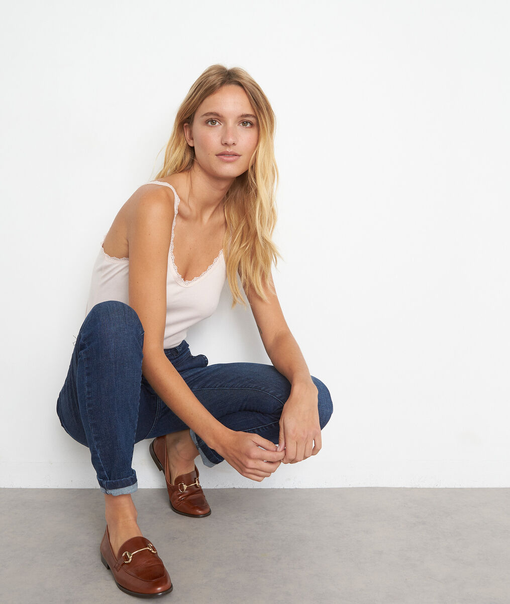 Rosa powder cotton tank top | 1-2-3 Rosa powder cotton tank top PhotoZ | 1-2-3