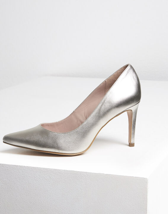 Kelly gold leather high heels | 1-2-3 Kelly gold leather high heels PhotoZ | 1-2-3