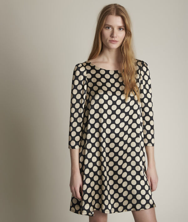 Rosie black polka dot silk dress | 1-2-3 Rosie black polka dot silk dress PhotoZ | 1-2-3