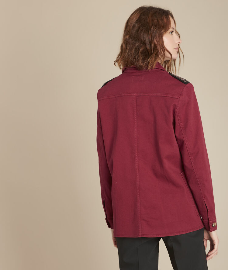 Biscuit Flared Merlot Jacket Women Maison 123