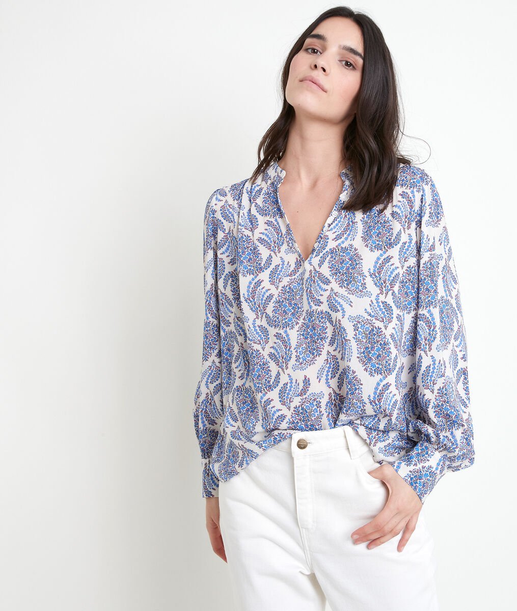 TUNON forget-me-not printed blouse | 1-2-3 TUNON forget-me-not printed blouse PhotoZ | 1-2-3