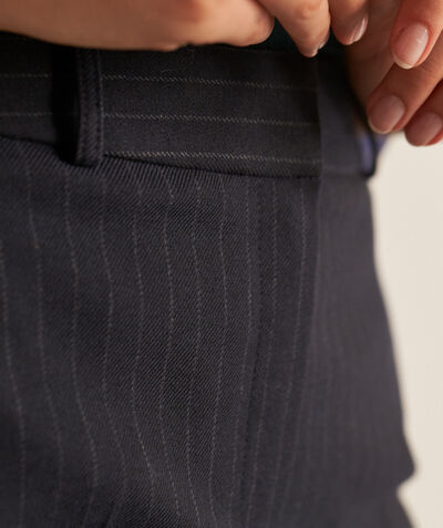 Felix navy striped cigarette-cut trousers PhotoZ | 1-2-3