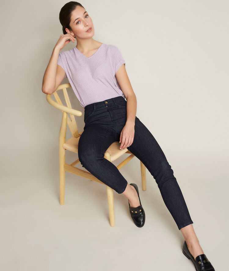 Avril, the iconic rinse slim-fit jeans blue rinse.