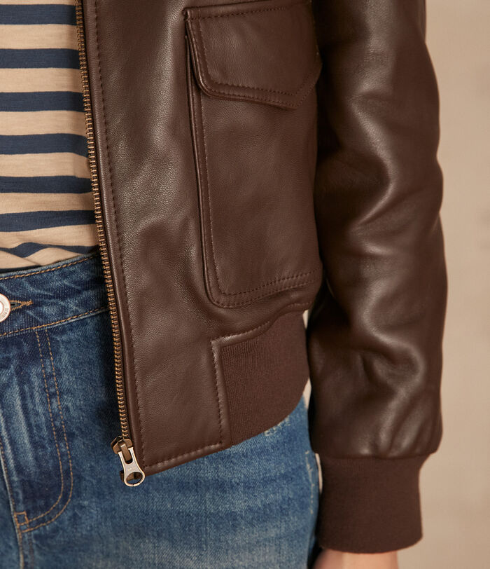 Adam brown leather jacket PhotoZ | 1-2-3