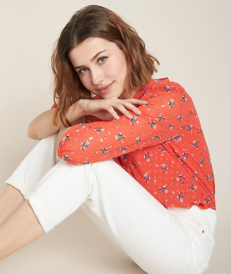 Elorie printed blouse poppy.