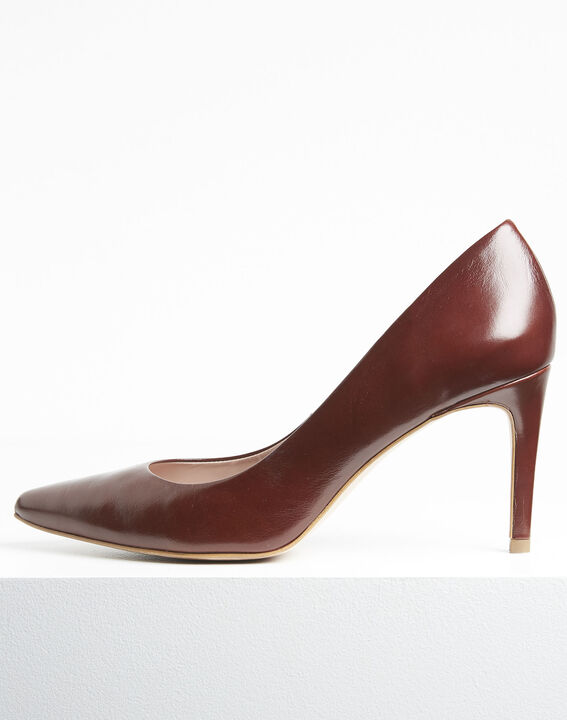 Kelly pointed toe high heels in brown leather | 1-2-3 Kelly pointed toe high heels in brown leather PhotoZ | 1-2-3