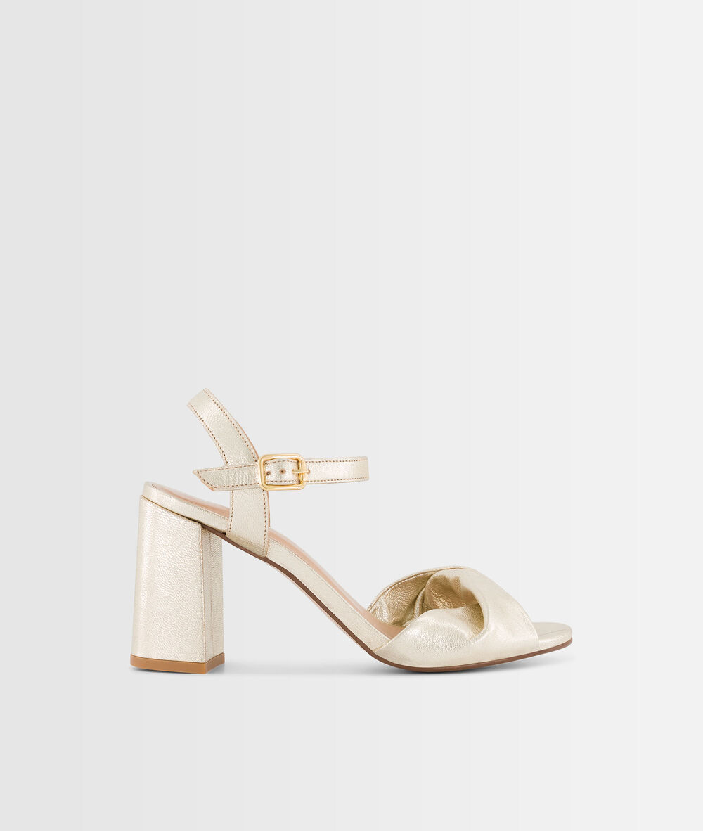 Gwen high heel gold sandals or.