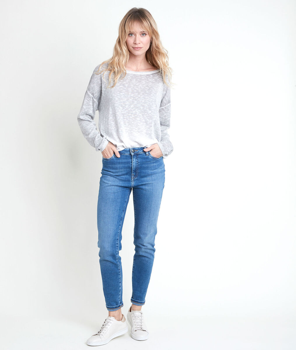 Ava heather grey lurex jumper | 1-2-3 Ava heather grey lurex jumper PhotoZ | 1-2-3