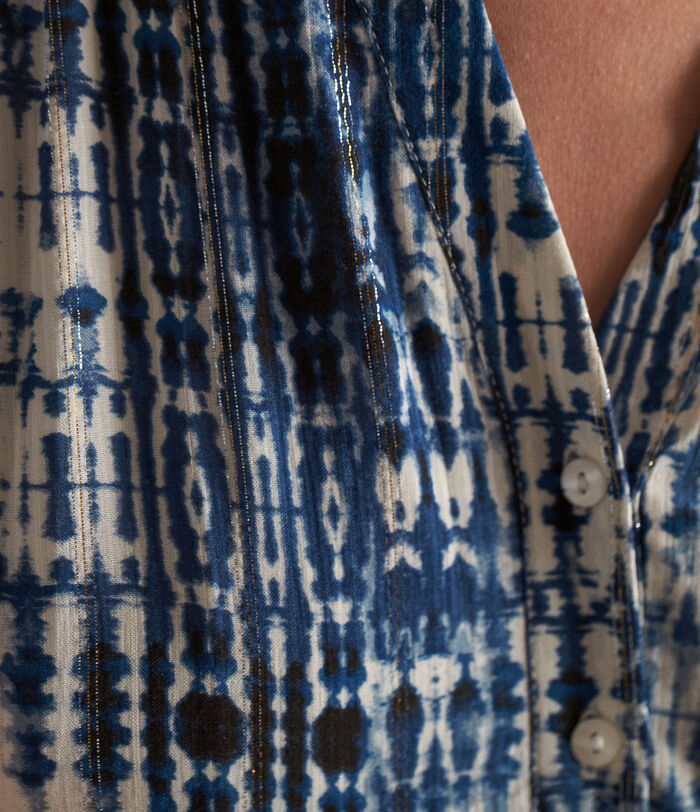 Robe courte imprimée tie and dye Calypso PhotoZ | 1-2-3