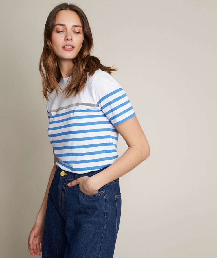 Raphael striped t-shirt blackcurrant.