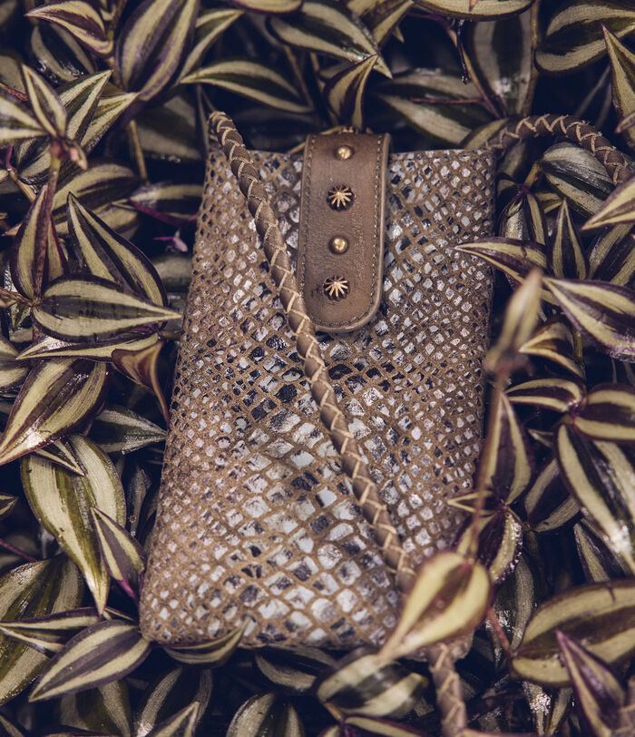 Farry blue python leather-effect phone case PhotoZ | 1-2-3