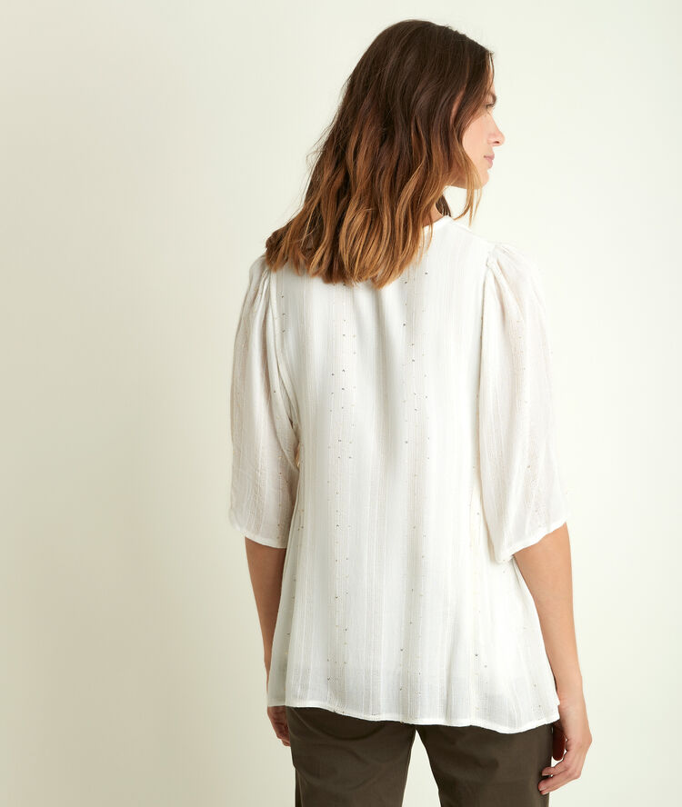 June sequinned blouse.