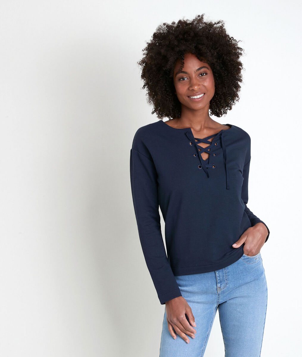 IVOIRE ink top with lace collar | 1-2-3 IVOIRE ink top with lace collar PhotoZ | 1-2-3