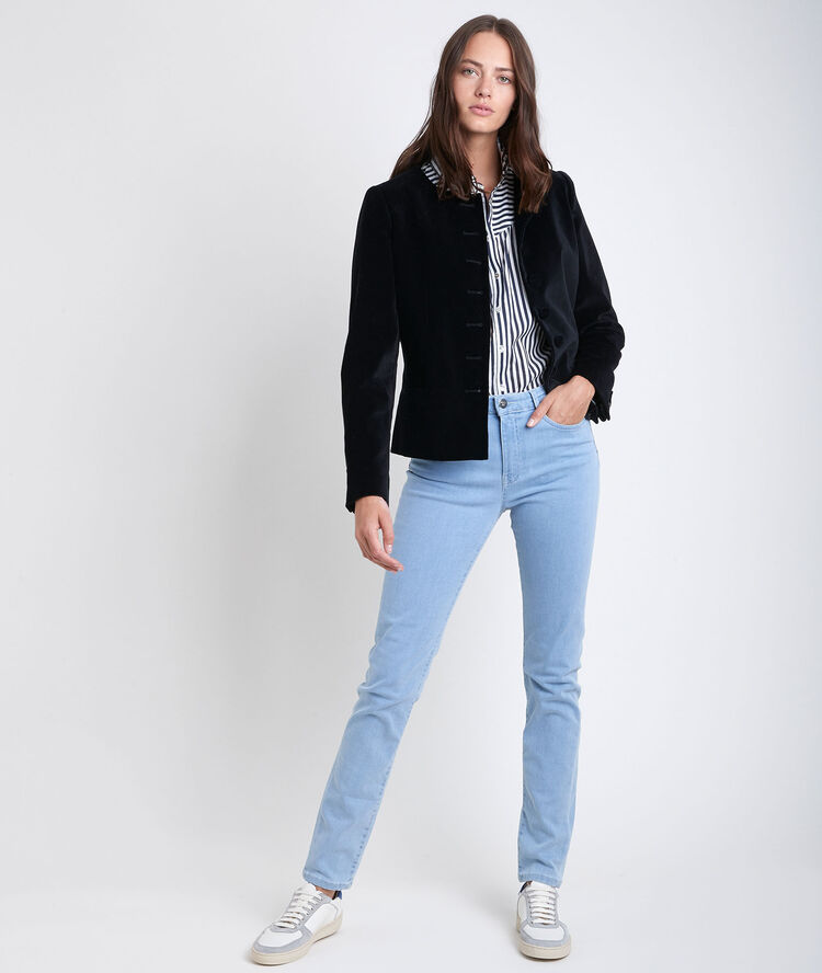 Suzy: our original slim-fit stone-washed jeans double stone.