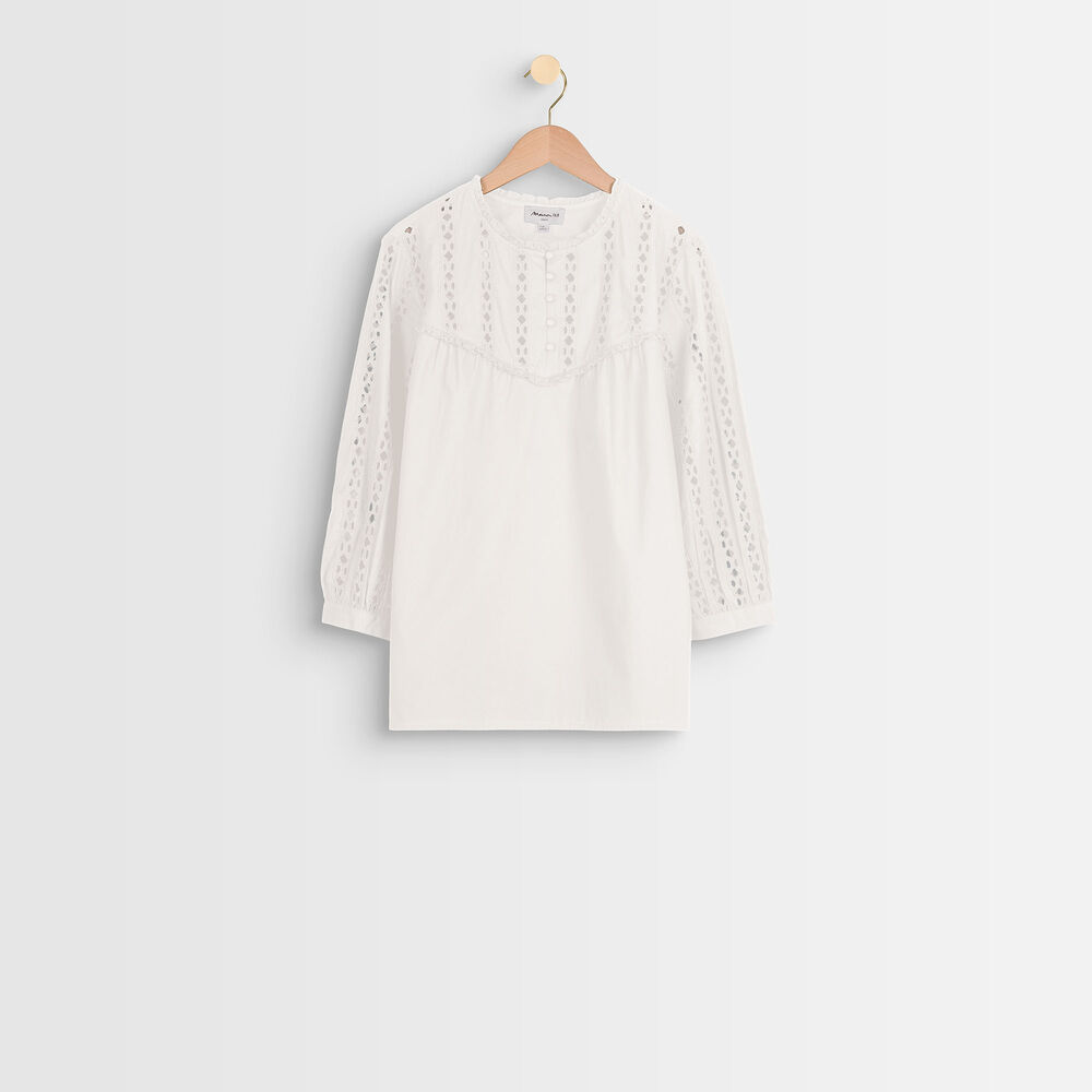 Enola lace blouse white.