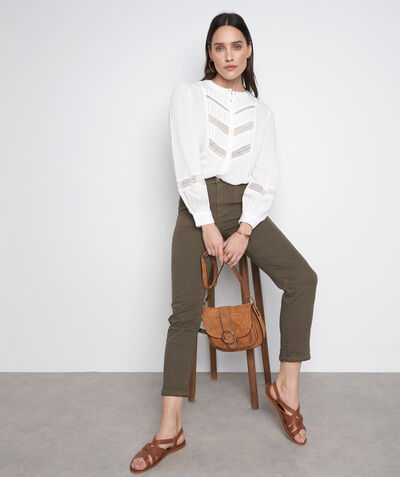 Lisa cream cotton and lace blouse  PhotoZ | 1-2-3