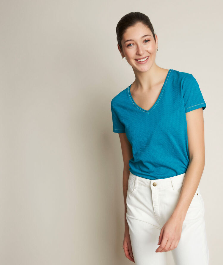 Reglisse blue t-shirt turquoise.