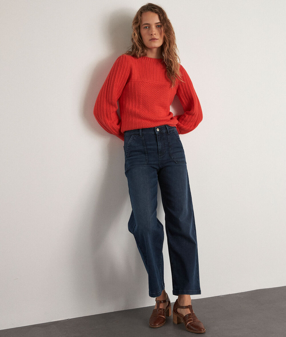 Selyna cropped straight-leg raw denim jeans PhotoZ | 1-2-3
