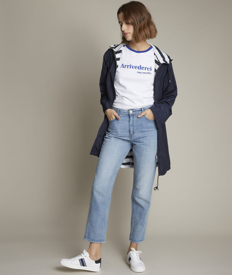 Rivale slogan t-shirt cobalt blue.