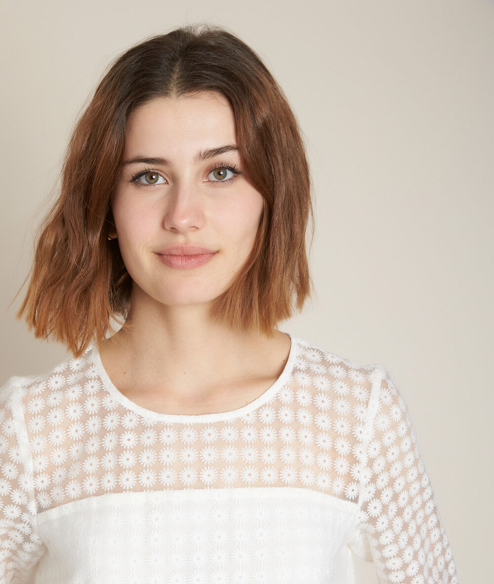 Onasis printed shift dress white.