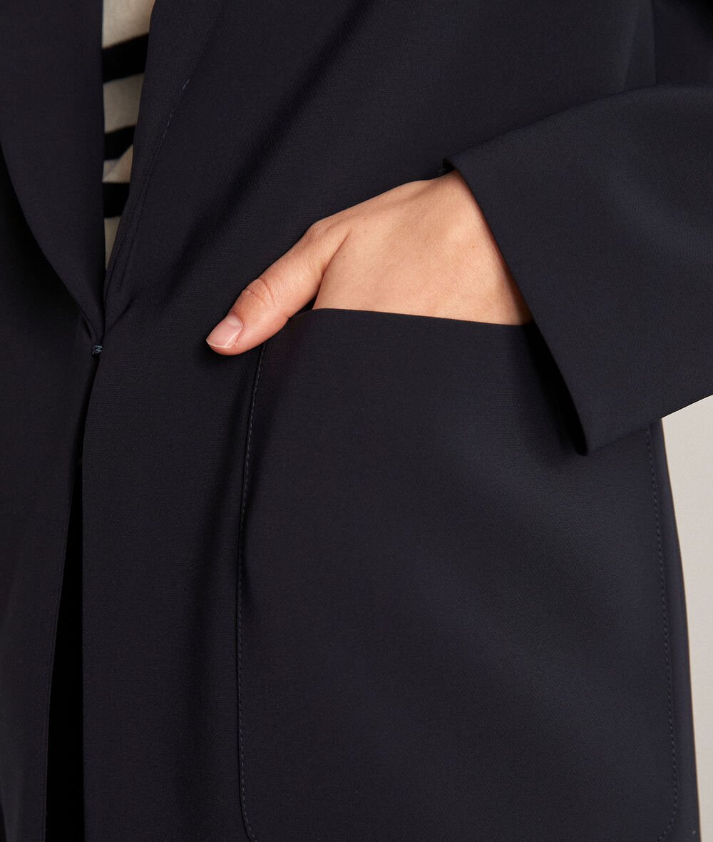 Alizée navy oversized blazer  PhotoZ | 1-2-3
