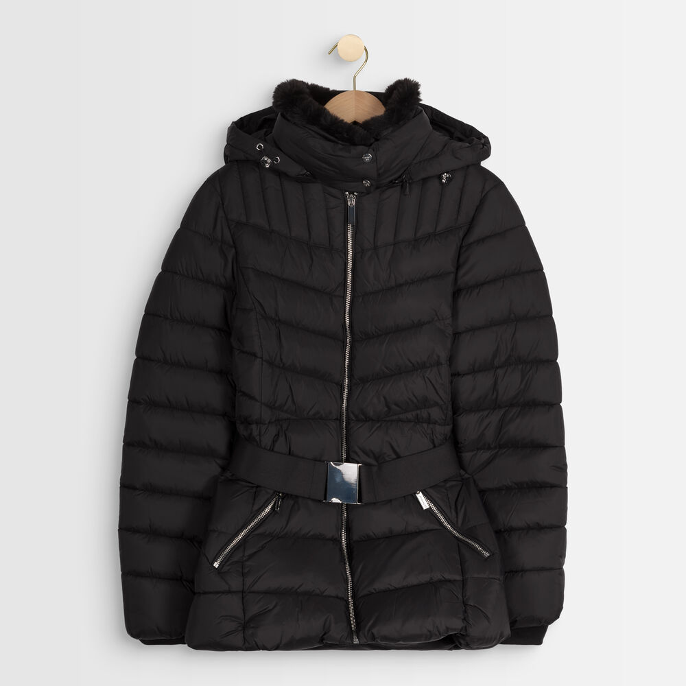 Bakori 3/4-length down jacket noir.