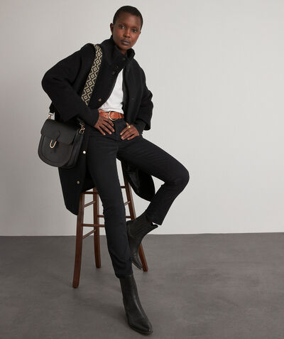 Sultan, the iconic black organic-cotton satin slim-fit jeans PhotoZ | 1-2-3