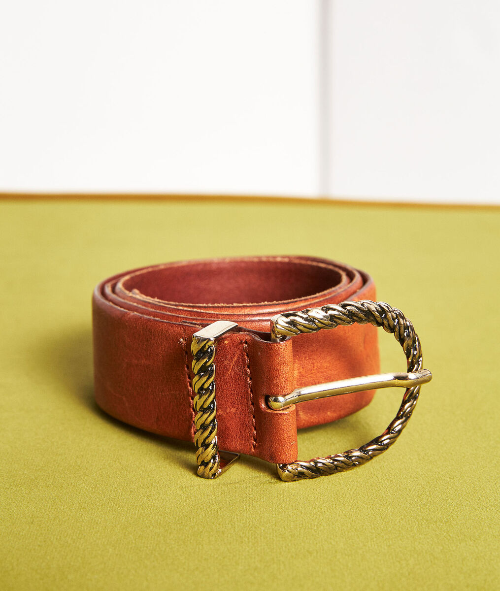 Emy wide leather belt with fancy buckle | 1-2-3 Emy wide leather belt with fancy buckle PhotoZ | 1-2-3